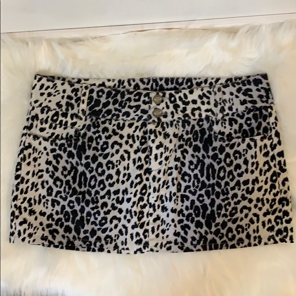 Cottura Leopard Print Mini Skirt Size Large